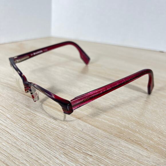 Beausoleil 318 103 Eyeglasses Purple Multicolor Half Rim Excellent Cond main image 5